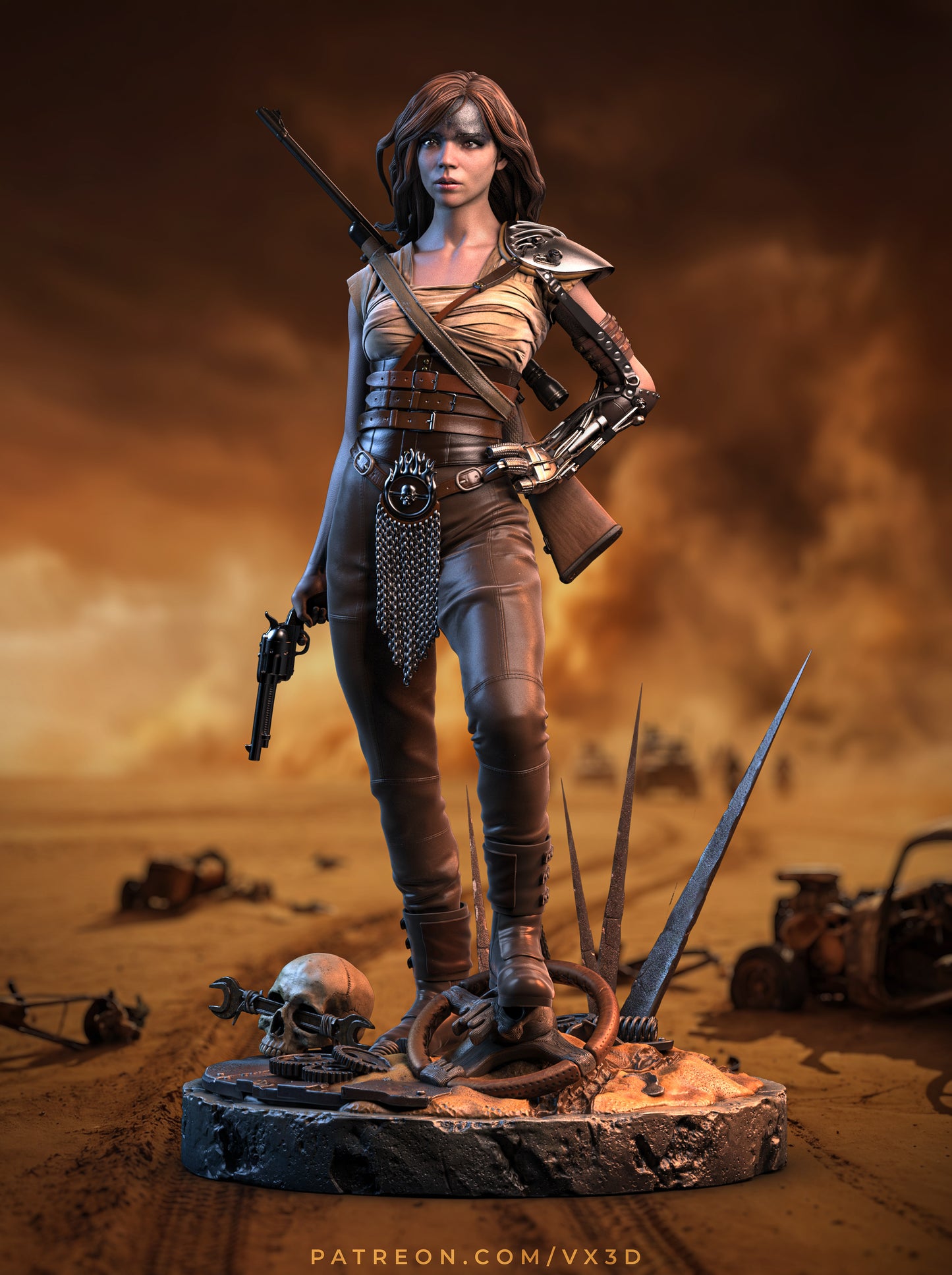 Furiosa Statue 3D-Printed Kit