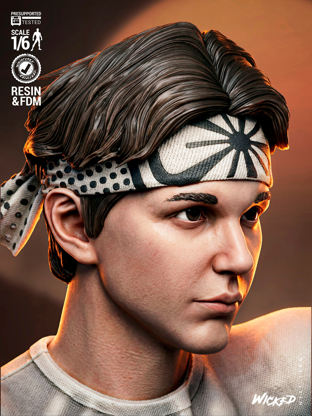Daniel Larusso Statue 3D-Printed Kit