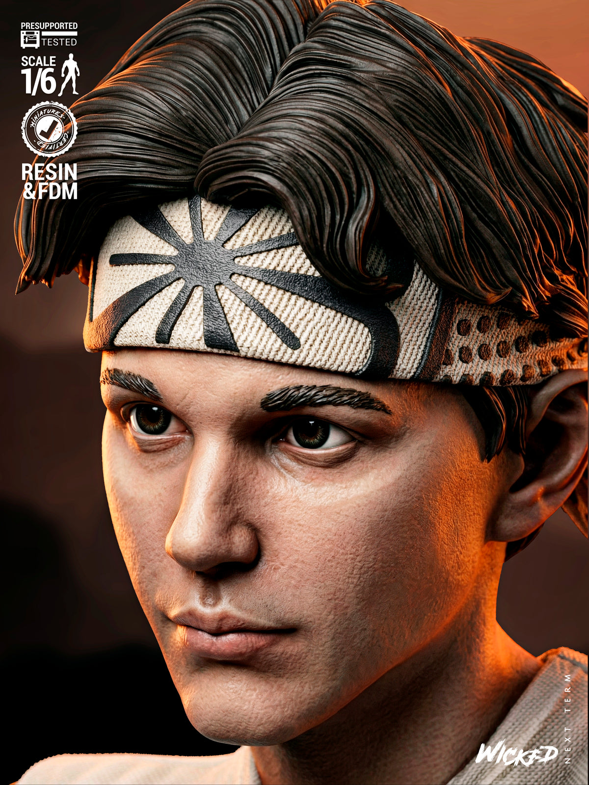 Daniel Larusso Statue 3D-Printed Kit
