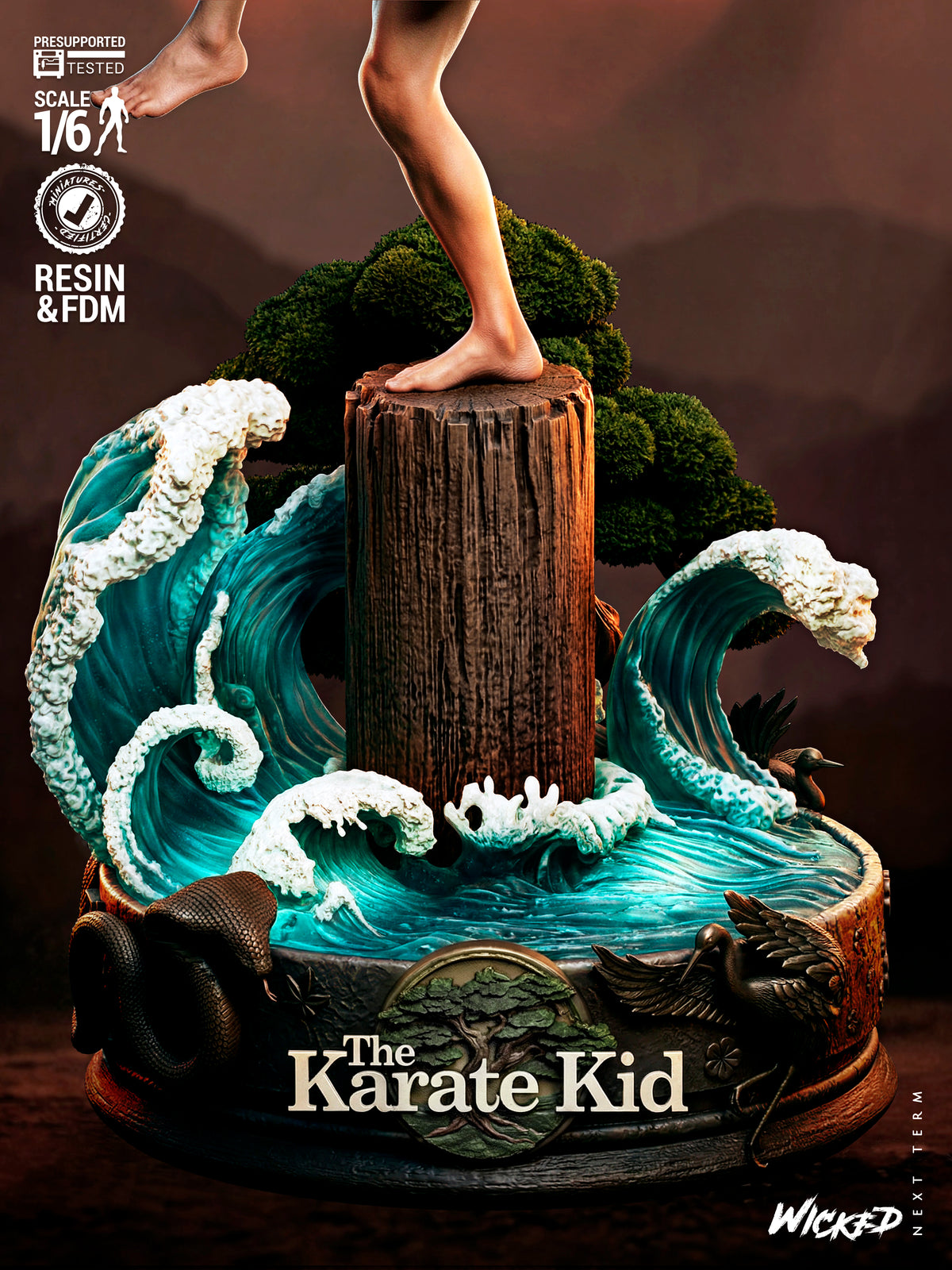 Daniel Larusso Statue 3D-Printed Kit