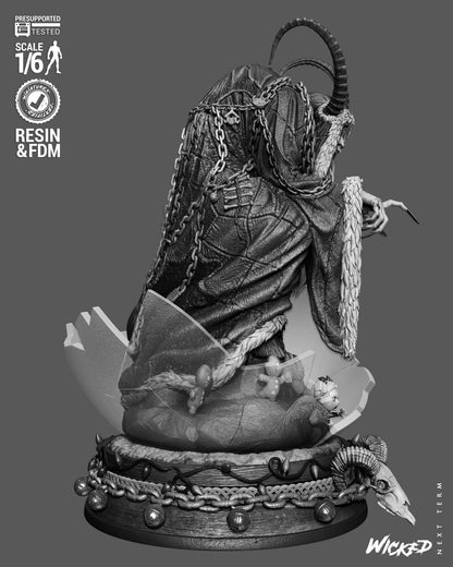 Krampus Statue 3D-Printed Kit