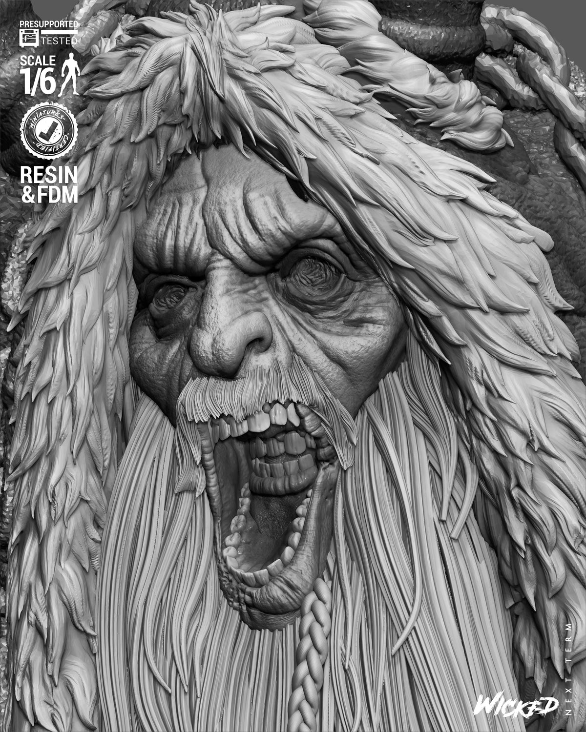 Krampus Statue 3D-Printed Kit