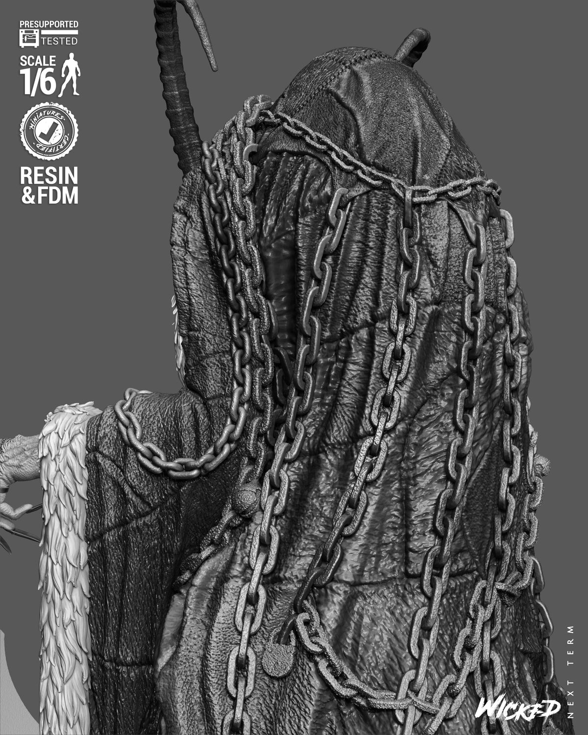 Krampus Statue 3D-Printed Kit