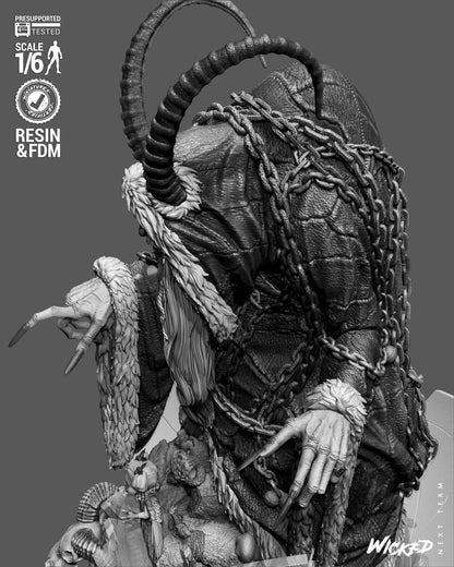 Krampus Statue 3D-Printed Kit