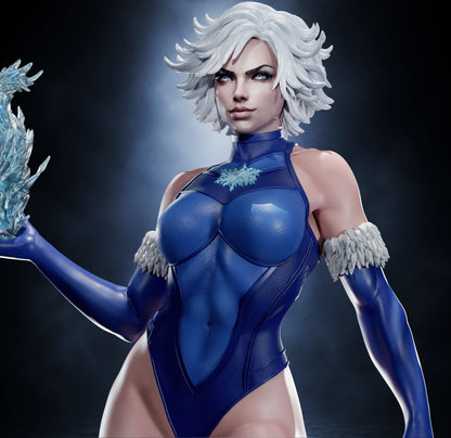 Killer Frost Statue 3D-Printed Kit