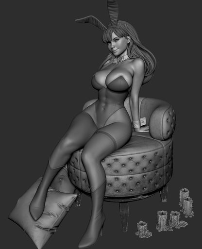Bunny Girl Statue 3D-Printed Kit