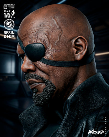 Nick Fury Statue 3D-Printed Kit