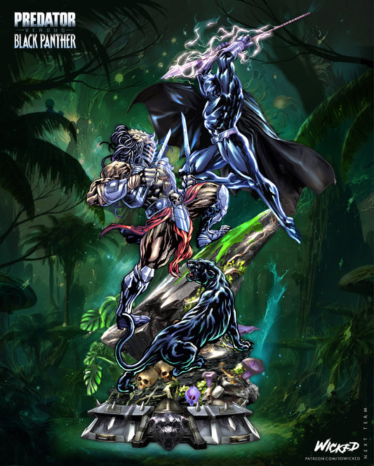 Black Panther vs Predator Diorama