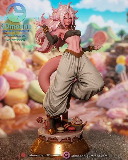 Android 21 Statue 3D-Printed Kit