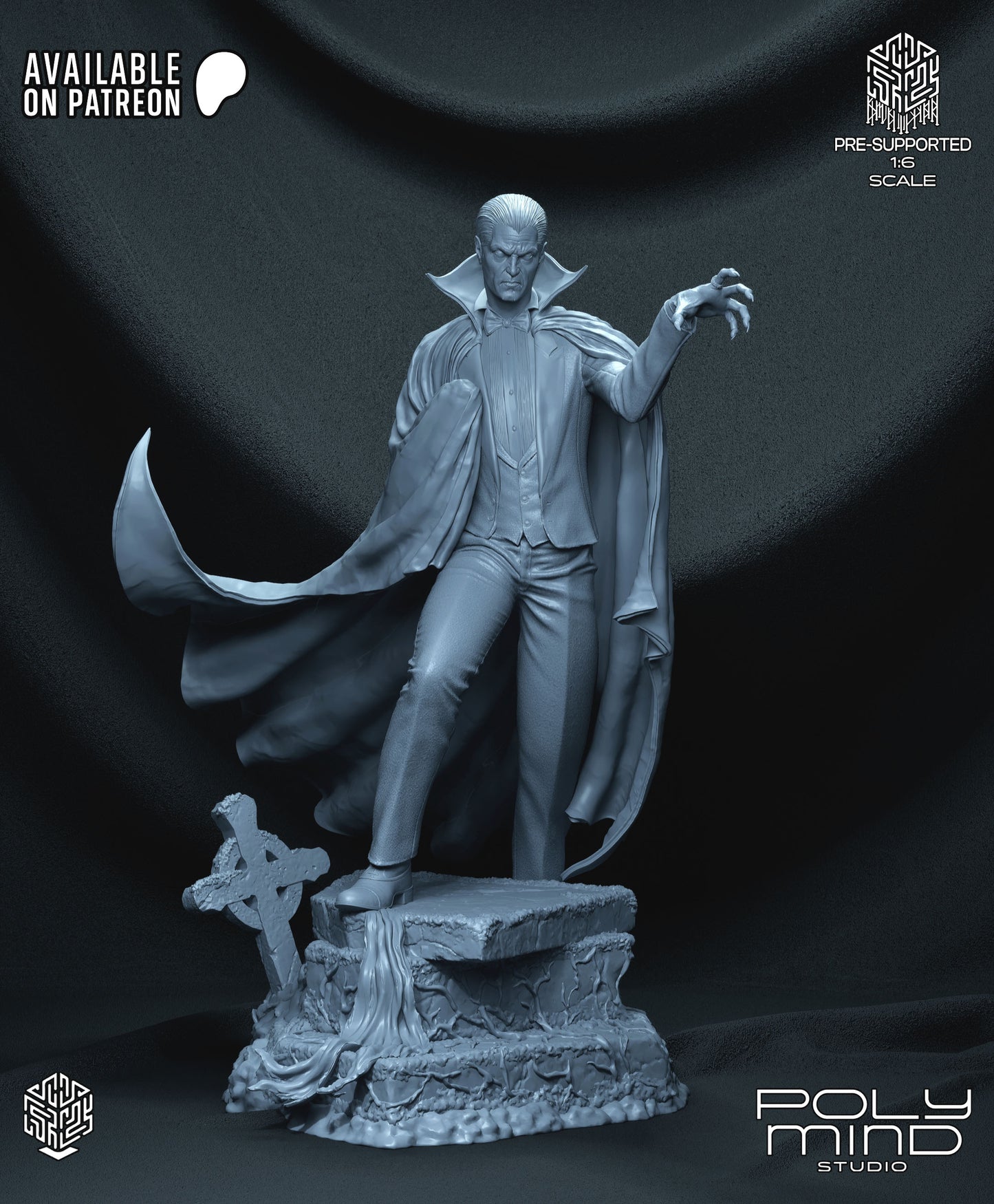 Dracula Statue 3D-Printed Kit