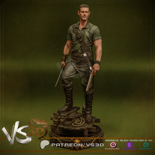 Billy Bones Statue 3D-Printed Kit