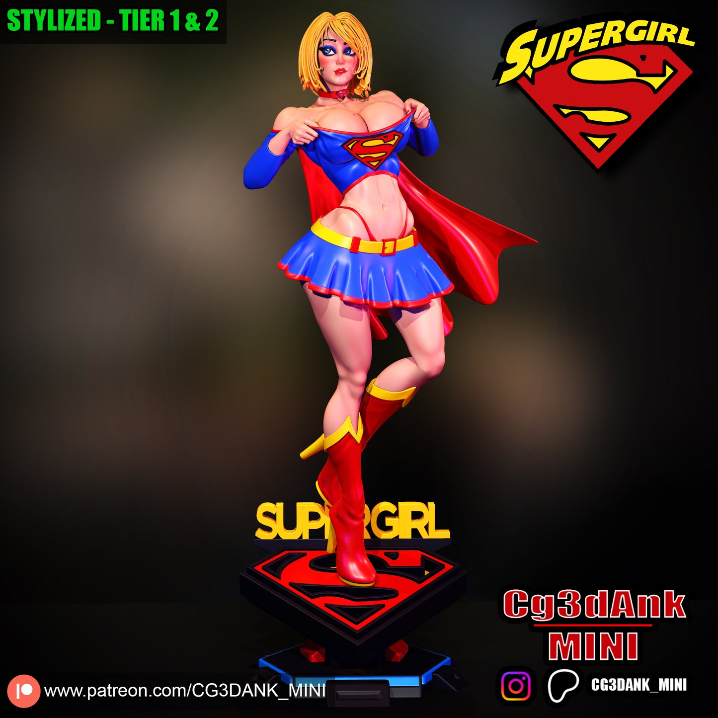 Supergirl Statue