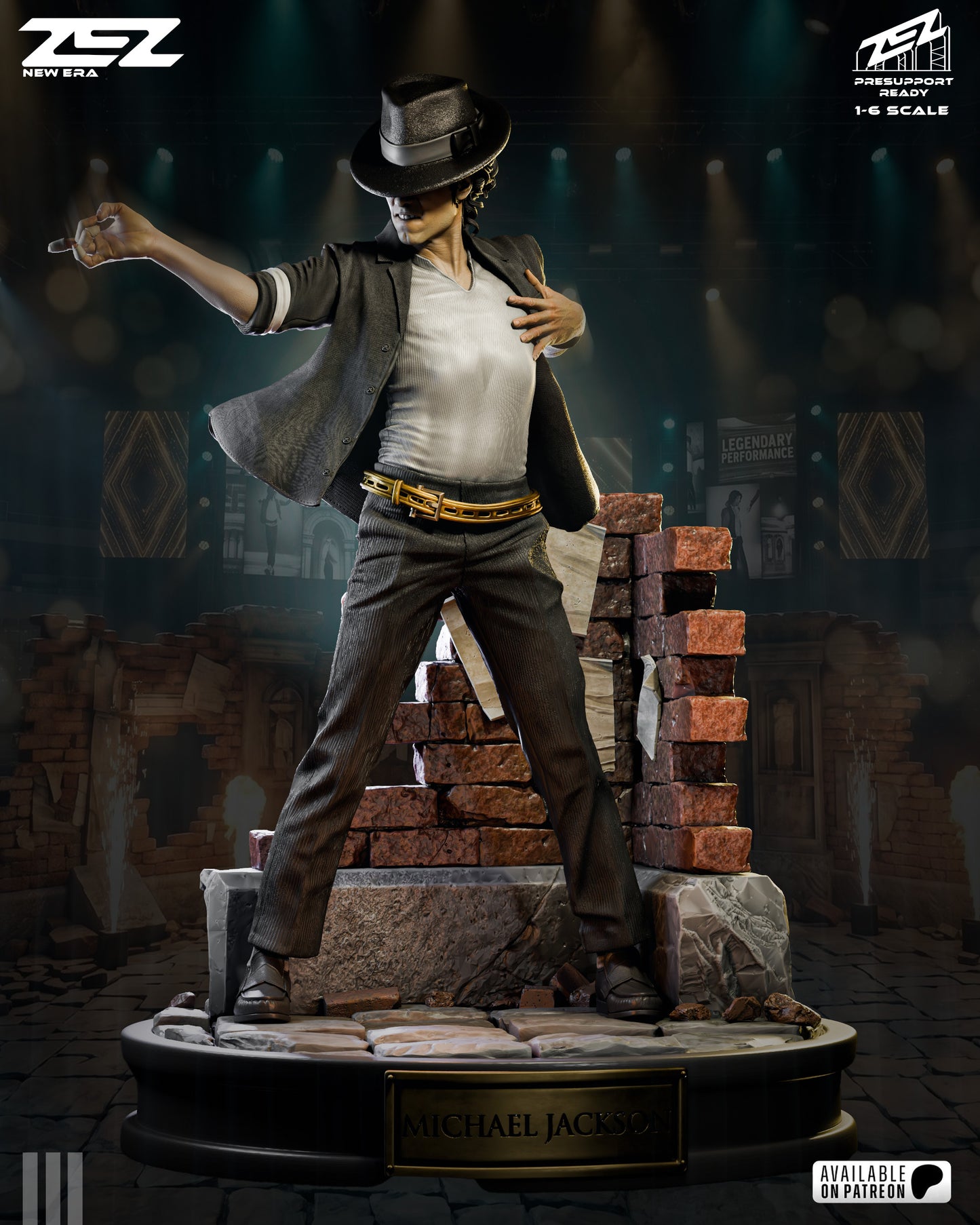 Michael Jackson Statue 3D-Printed Kit