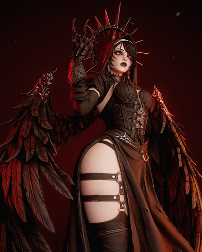 Corrupted Nun Statue 3D-Printed Kit