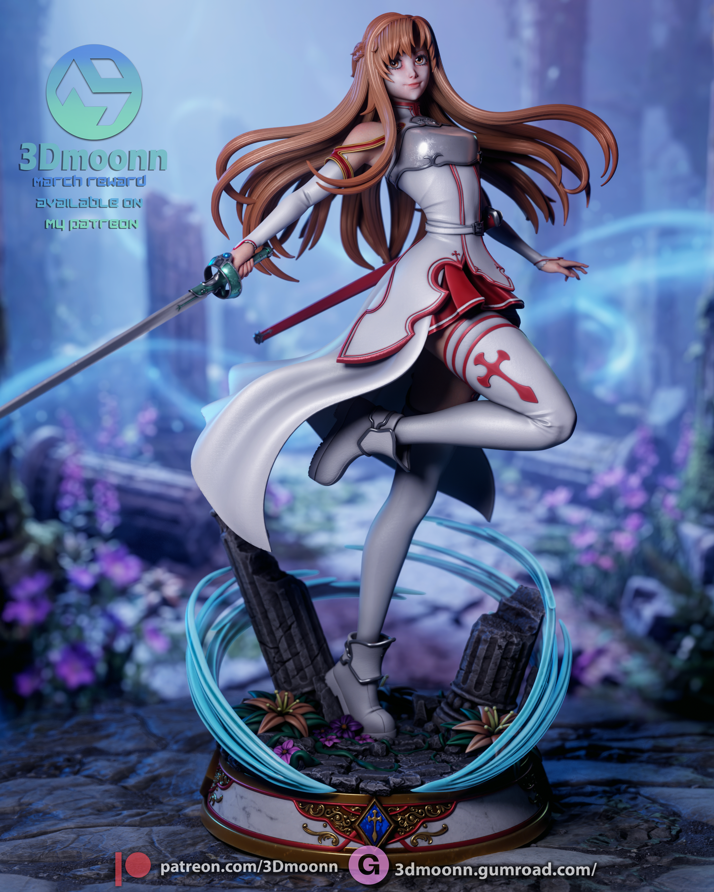 Asuna Statue 3D-Printed Kit