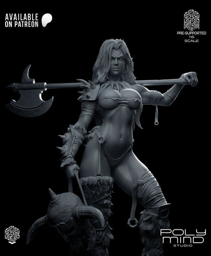 Thryra the Relentless Statue 3D-Printed Kit
