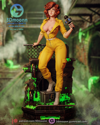 April O'Neil TMNT Statue 3D-Printed Kit