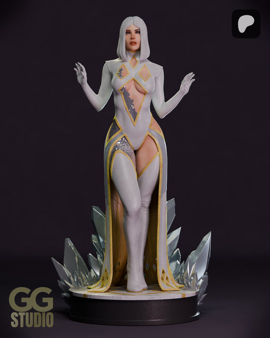 Emma Frost Hellfire Gala Statue 3D-Printed Kit