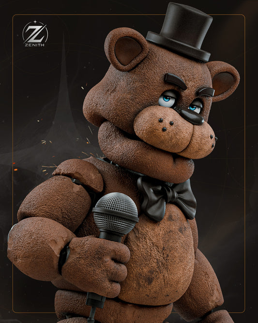 Freddy Fazbear Statue 3D-Printed Kit