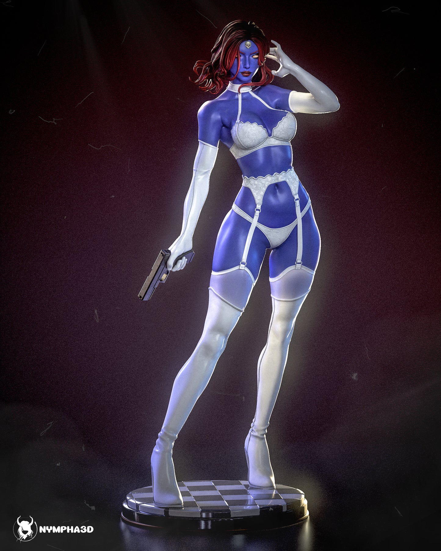 Mystique Statue 3D-Printed Kit