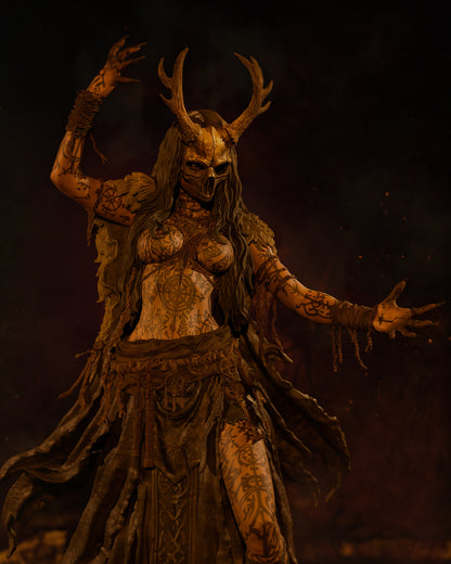 Norse Witch Statue 3D-Printed Kit
