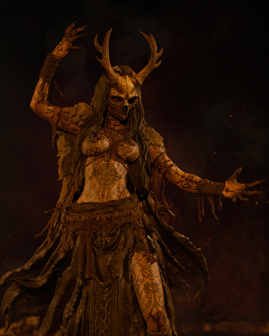 Norse Witch Statue 3D-Printed Kit