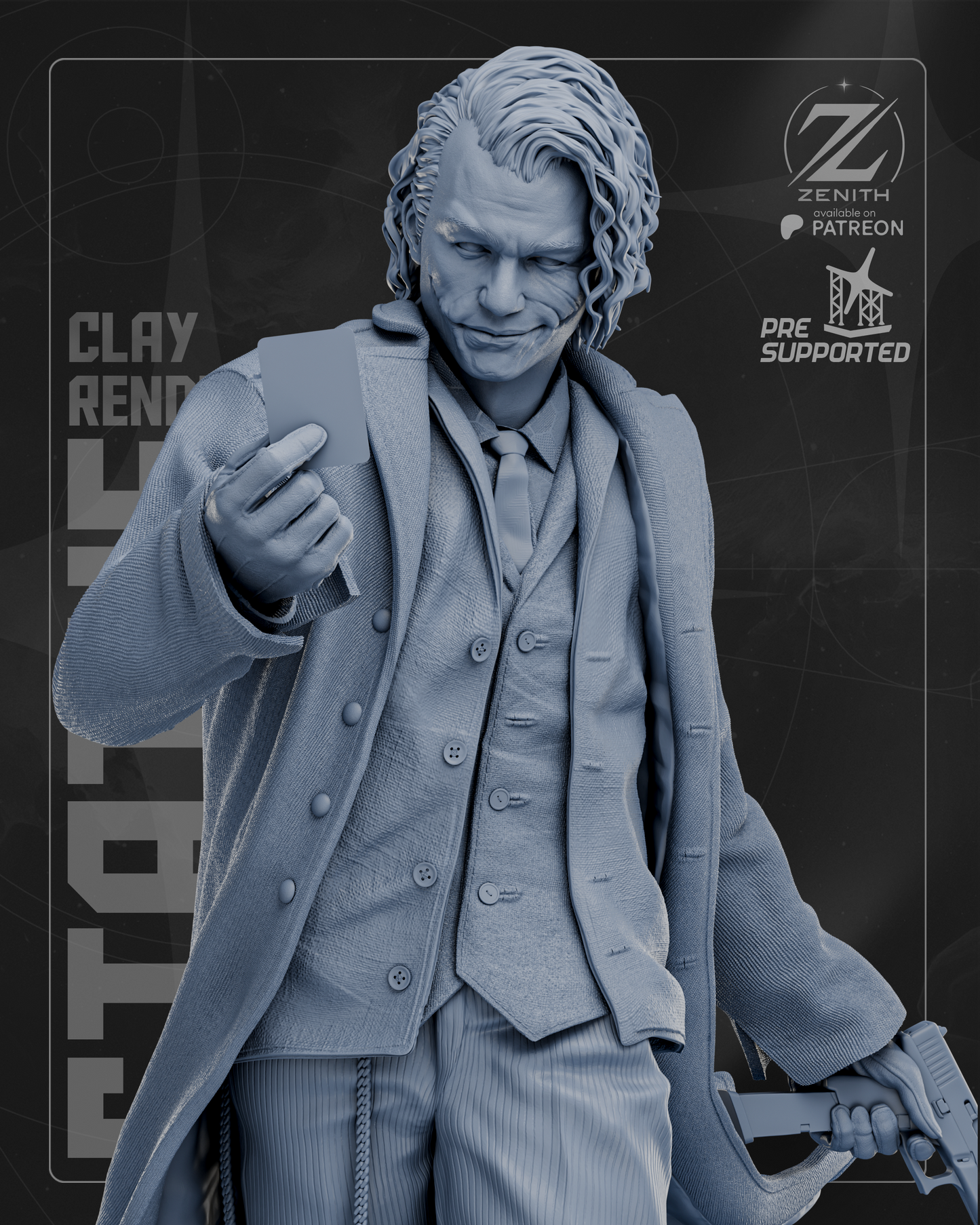 Joker Statue 3D-Printed Kit