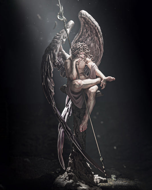 Fallen Angel Statue 3D-Printed Kit