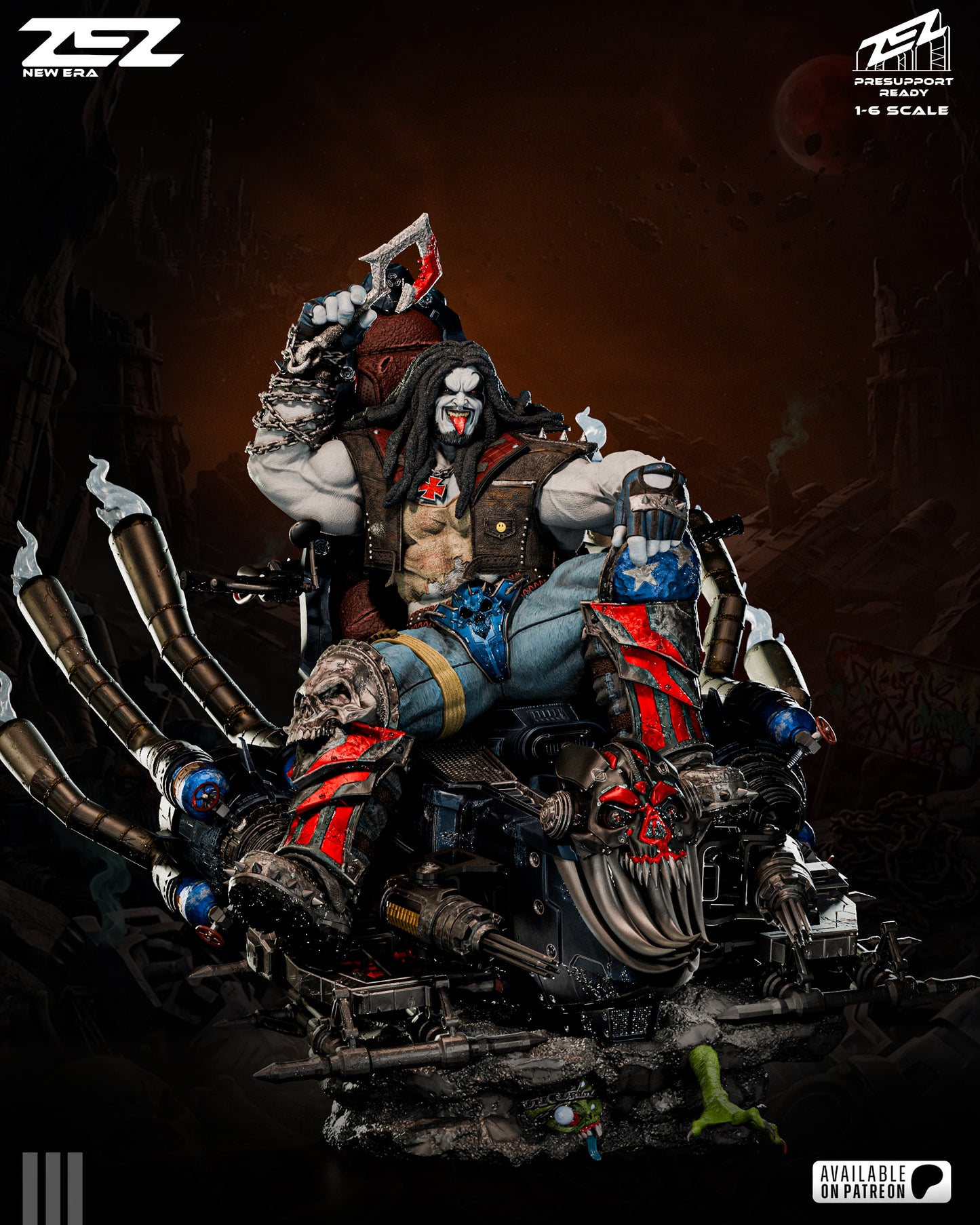 Lobo (Throne) Statue 3D-Printed Kit