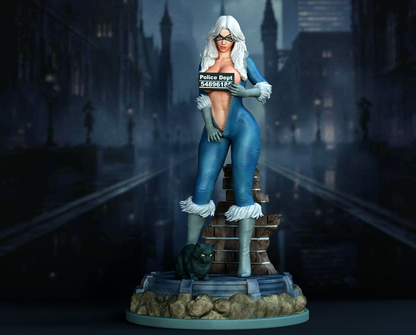 Black Cat Statue 3D-Printed Kit