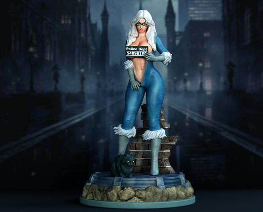 Black Cat Statue 3D-Printed Kit