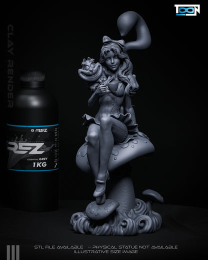 Alice In Wonderland Statue 3D-Printed Kit