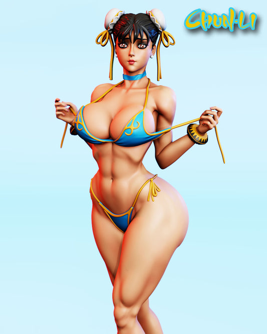 Chun-Li Statue 3D-Printed Kit