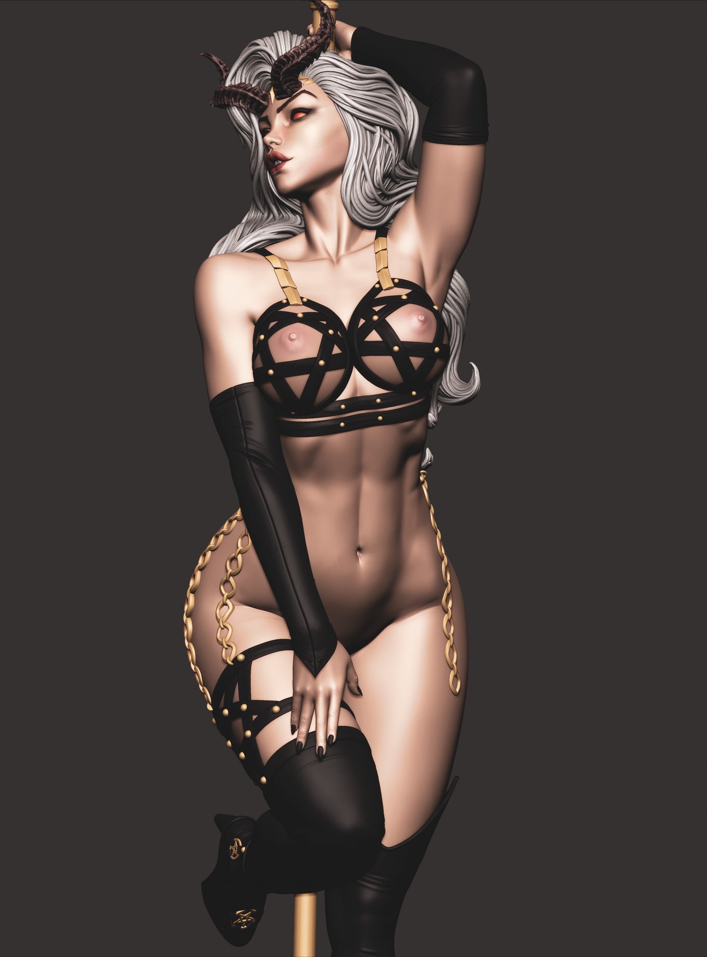 Satana Hellstrom Statue