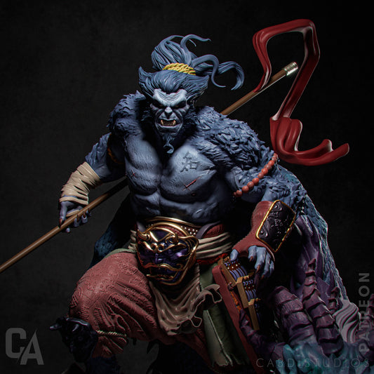 Beast Samurai Statue