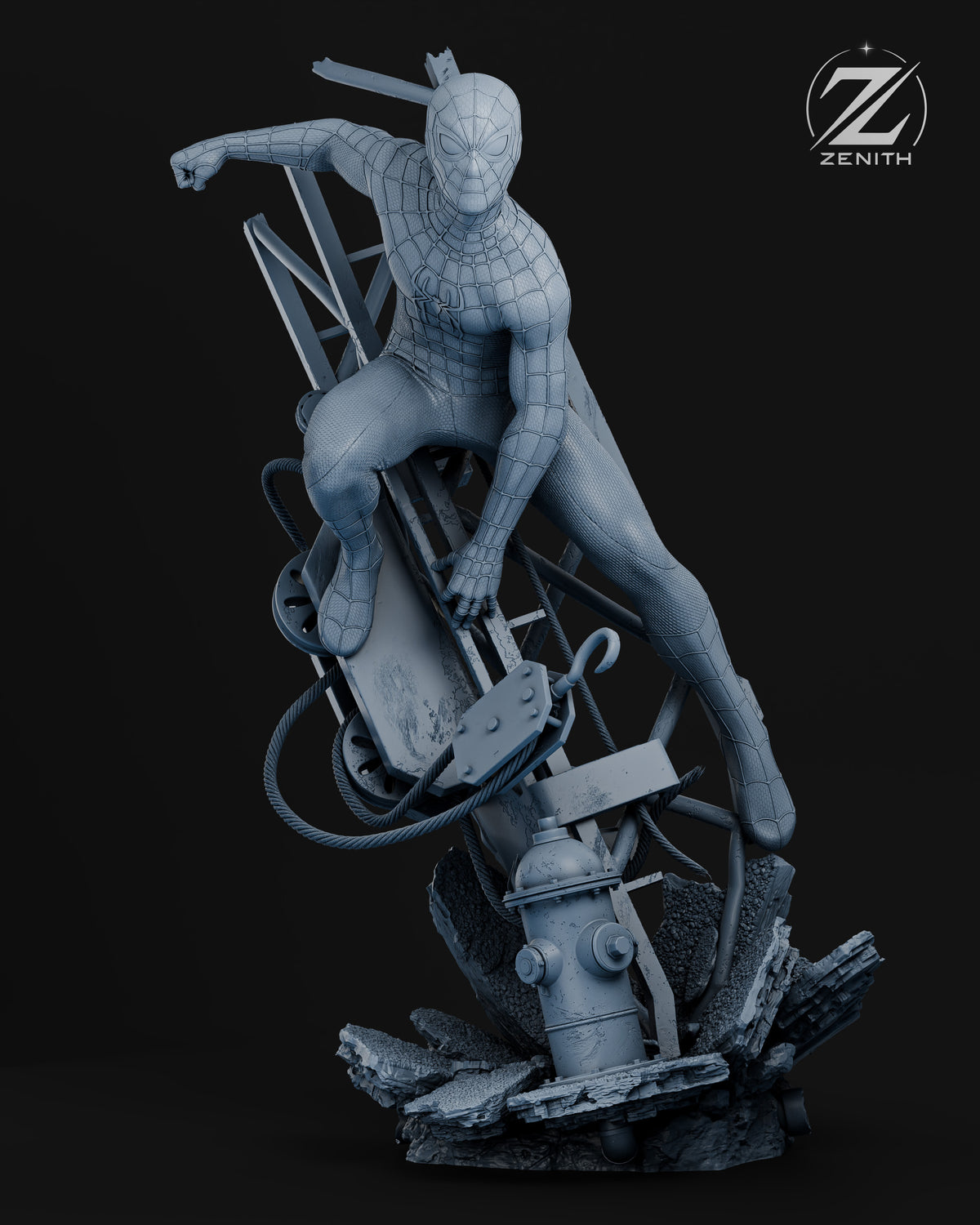 Spiderman Statue 3D-Printed Kit