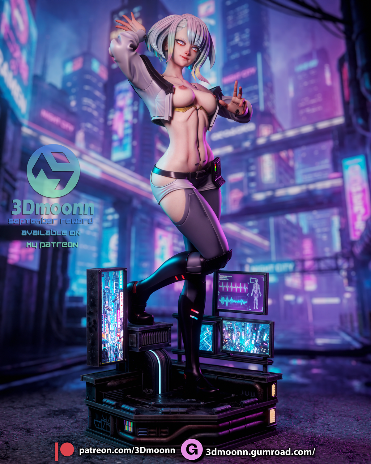 Lucy - Cyberpunk Edgerunners 3D-Printed Kit