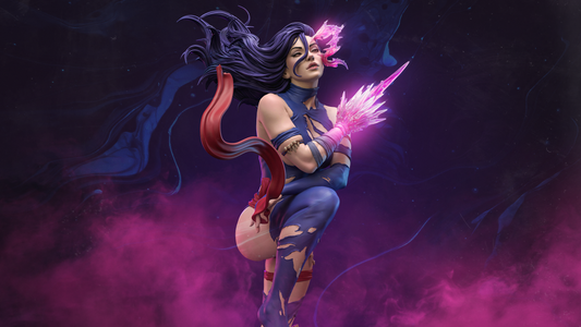 Savage Land Psylocke Statue 3D-Printed Kit