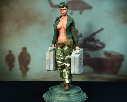 Army Fuel Pinup Statue 3D-Printed Kit