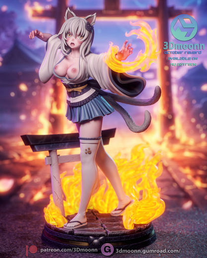 Koneko Toujou Statue 3D-Printed Kit