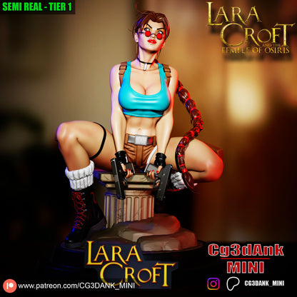 Lara Croft Statue 3D-Printed Kit