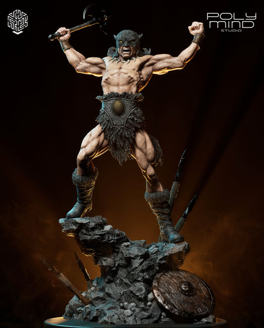 Dark Wolf Statue 3D-Printed Kit