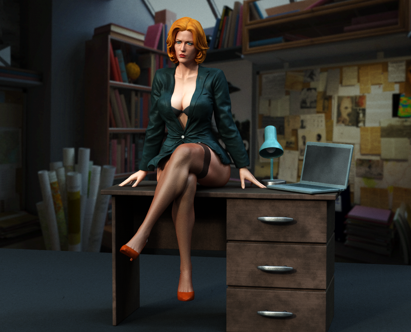 Scully Statue 3D-Printed Kit