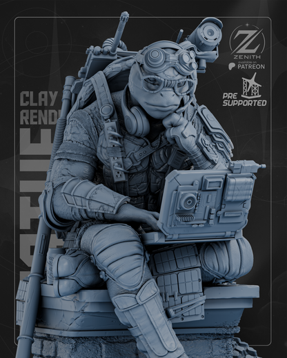 Donatello TMNT Statue 3D-Printed Kit