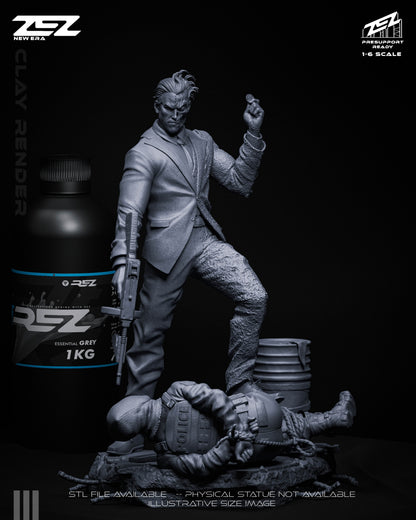 Two Face Statue 3D-Printed Kit
