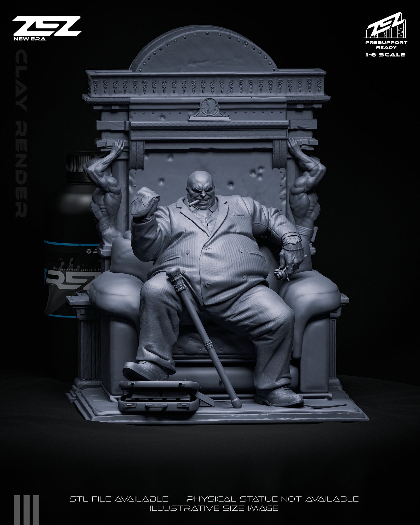 Kingpin Statue 3D-Printed Kit