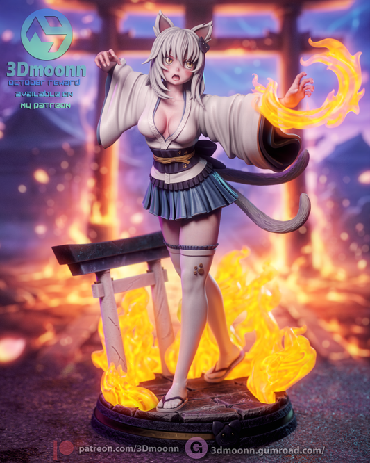 Koneko Toujou Statue 3D-Printed Kit