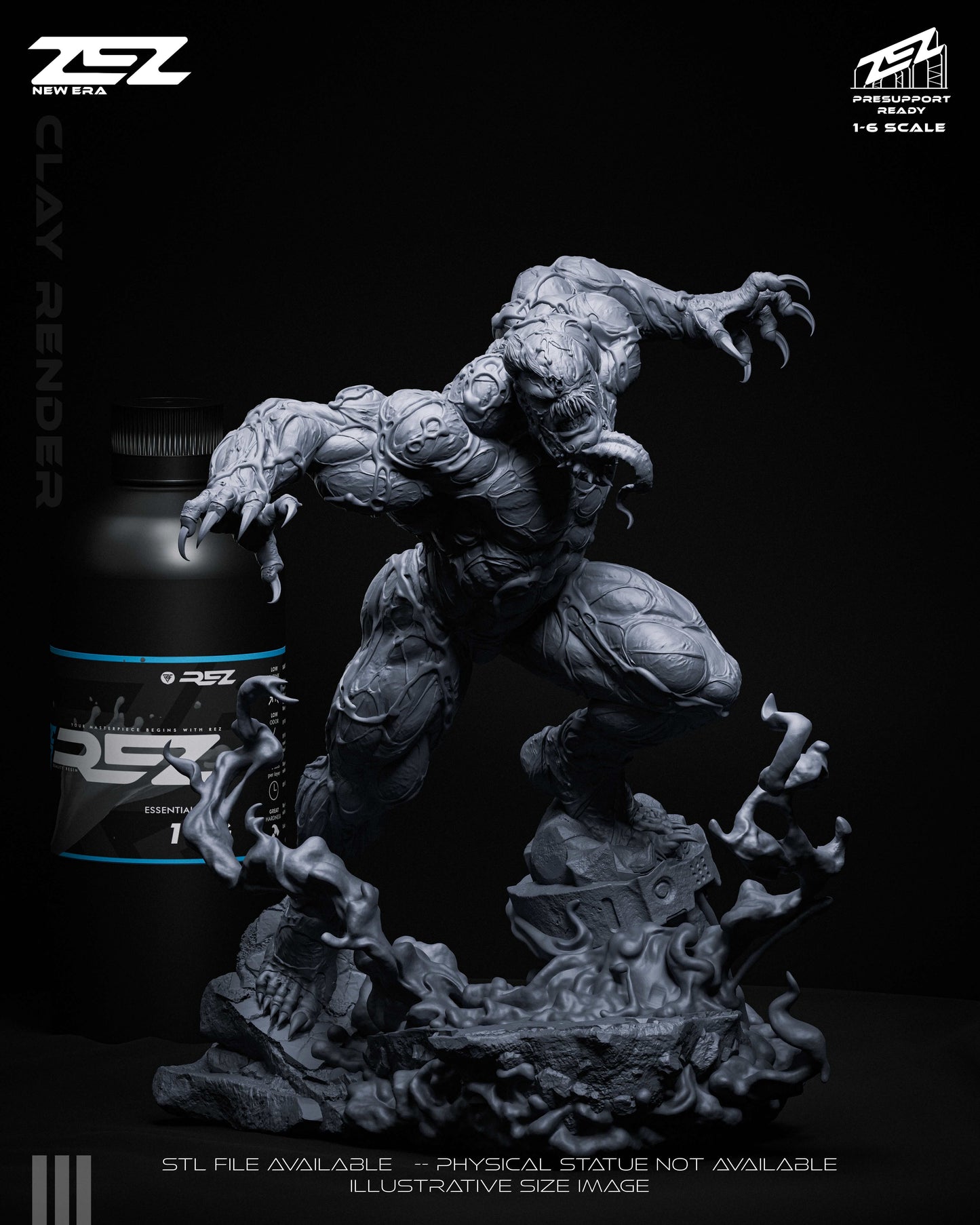 Venom Statue 3D-Printed Kit