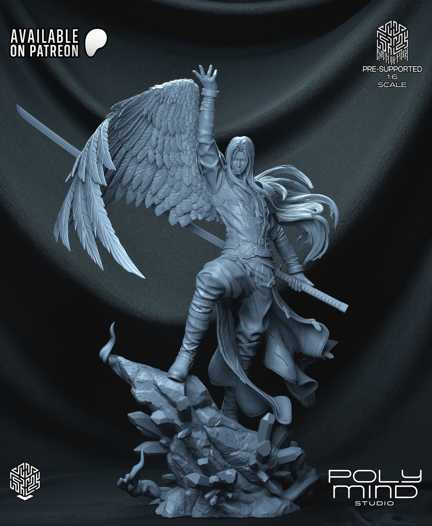 Sephiroth Statue 3D-Printed Kit