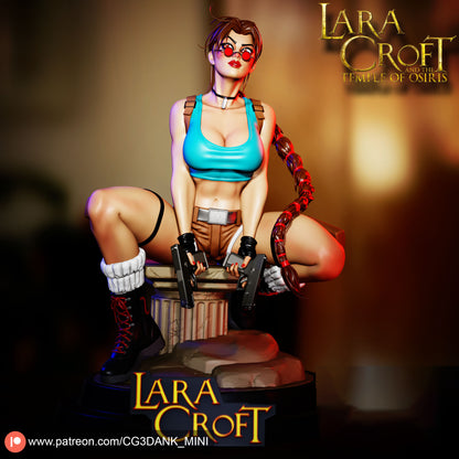Lara Croft Statue 3D-Printed Kit